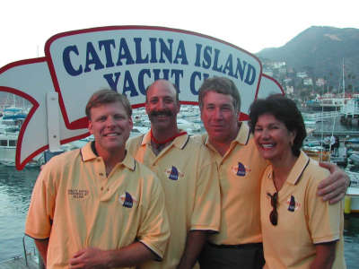 Salty Hotel crew at the Catalina YC reception
