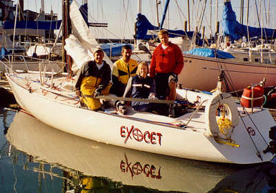 Exocet Crew before leaving the dock at RYC