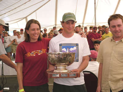 Sarah & Paul Deeds and Dan Nikesch E27 Great Lakes Champions