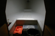 Full size V-berth and Porta-Potti Compartment